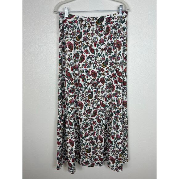 Boden NWT Jersey Maxi Skirt Multi Dandelion Paisley Sz 12R - Picture 9 of 9